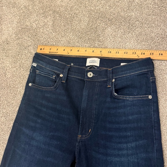 Citizens Of Humanity Caia High Rise Straight Leg Jeans Regency Dark Wash Size 28 - Picture 11 of 14